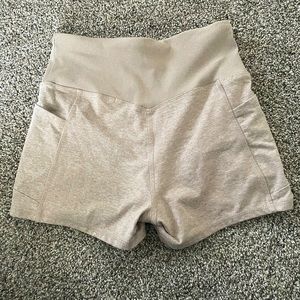 Cream Workout Shorts